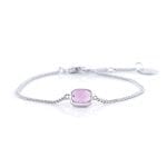 pink armband one piece silver